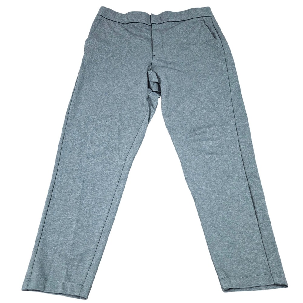 Bonobos Performance Pants Mens Large Blue Gray Stretch Drawstring Tapered Chinos